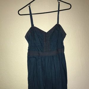 Navy mini dress spaghetti strap